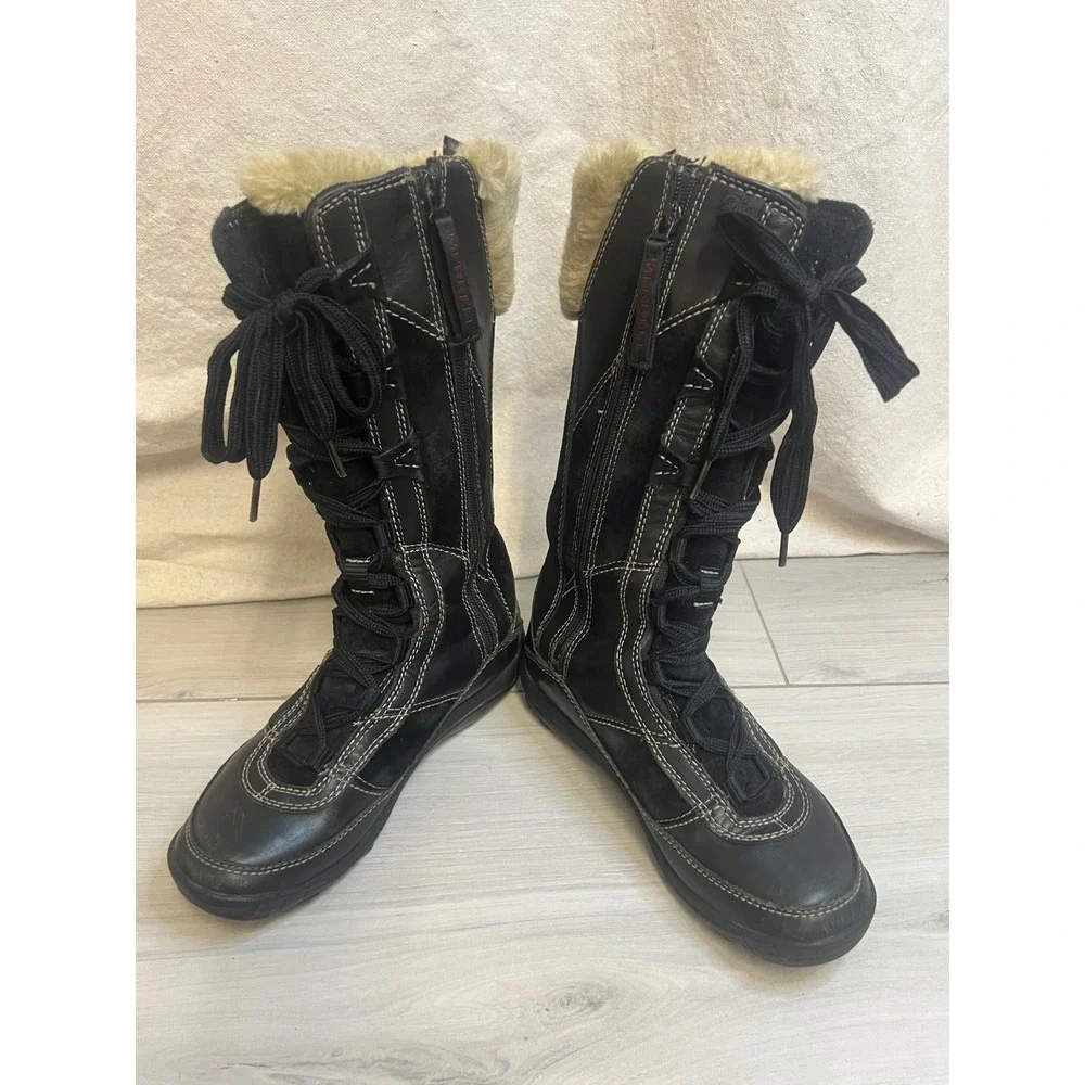 Merrell Prevoz Winter Boots Waterproof Primaloft Insulated Black Sz 7.5 Gorpcore